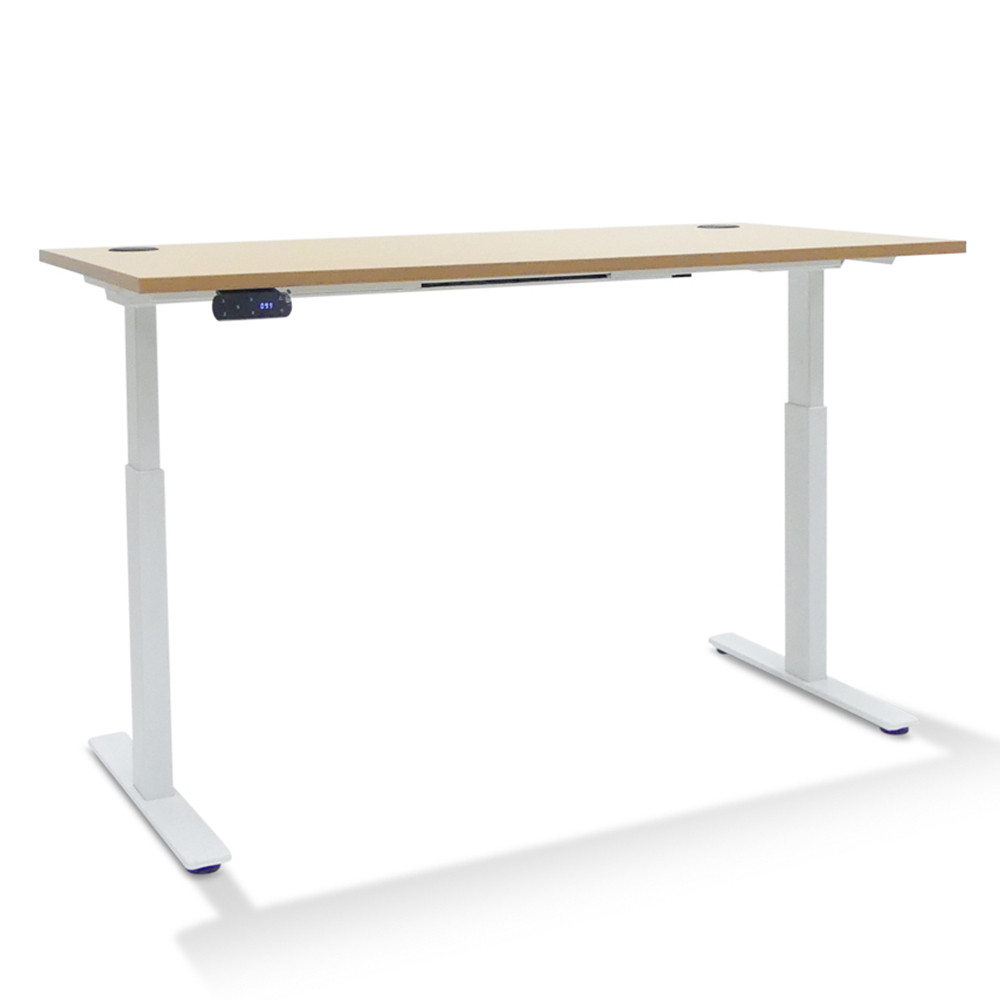 Bureau Réglable Hauteur Electrique Extreme Plus   Coloris Plateau:Chêne clair
