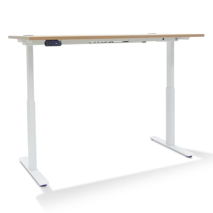 Bureau Réglable Hauteur Electrique Extreme Plus   Coloris Plateau:Chêne clair