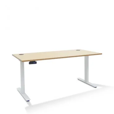 Bureau Réglable Hauteur Electrique Extreme Plus   Coloris Plateau:Chêne clair