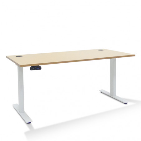 Bureau Réglable Hauteur Electrique Extreme Plus   Coloris Plateau:Chêne clair