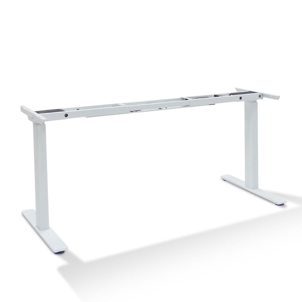 Bureau assis-debout électrique vue trois quart sans plateau