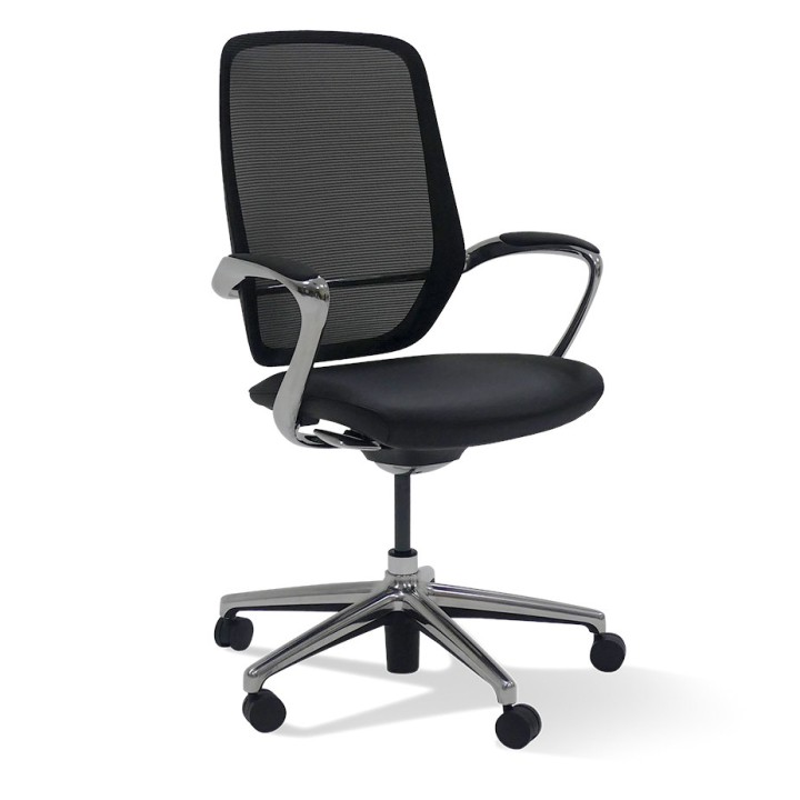 Fauteuil de direction Horis noir - vue générale