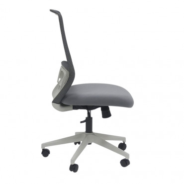 Fauteuil de bureau APRIL gris clair de profil