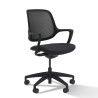 Fauteuil de bureau en resille noir Mira