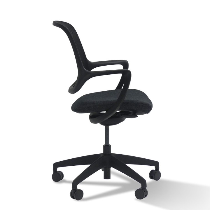 Fauteuil de bureau en resille noir Mira | Gosto