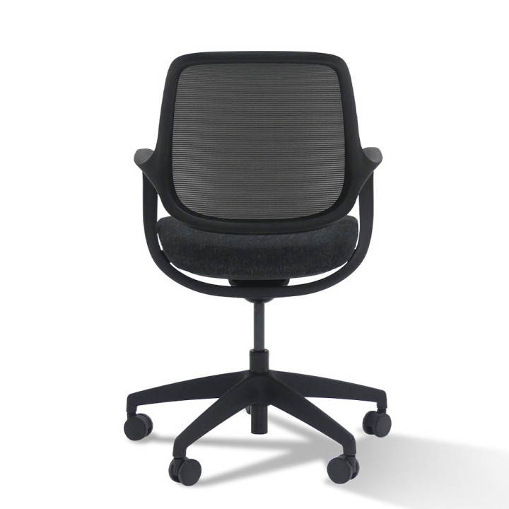 Fauteuil de bureau en resille noir Mira | Gosto