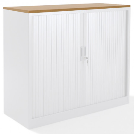 Top armoire rideaux finition hêtre
