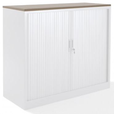 Top armoire rideaux finition chêne clair