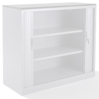 Top armoire rideaux finition blanc