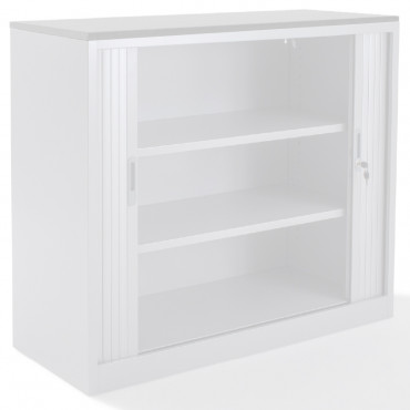 Top armoire rideaux finition blanc