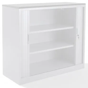 Top armoire rideaux finition blanc