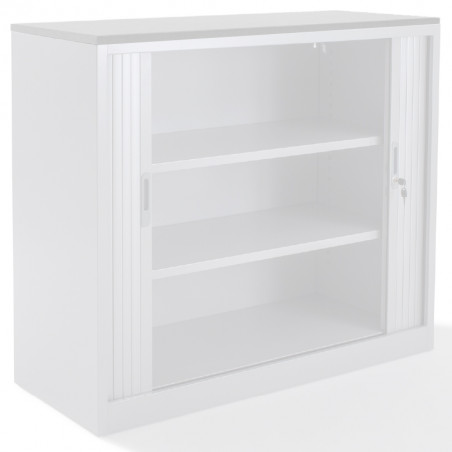 Top armoire rideaux finition blanc