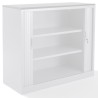 Top armoire rideaux finition blanc