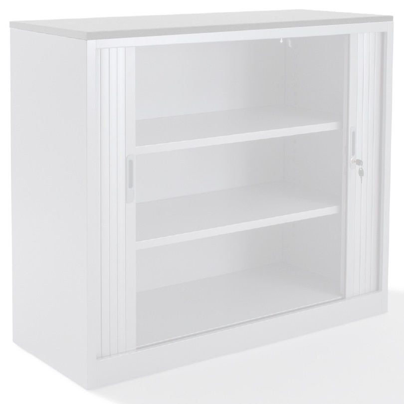 Top armoire rideaux finition blanc
