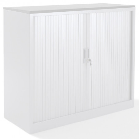 Top armoire rideaux finition blanc