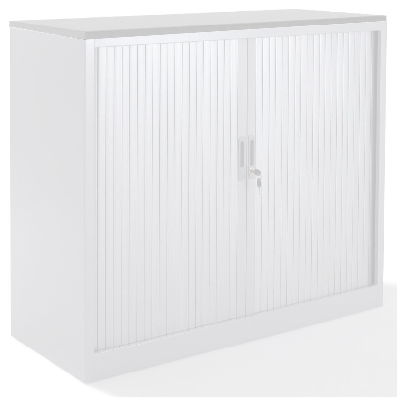 Top armoire rideaux finition blanc