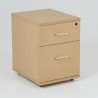 Caisson de bureau a roulettes 1 Tiroir +1 Dossier Suspendu
