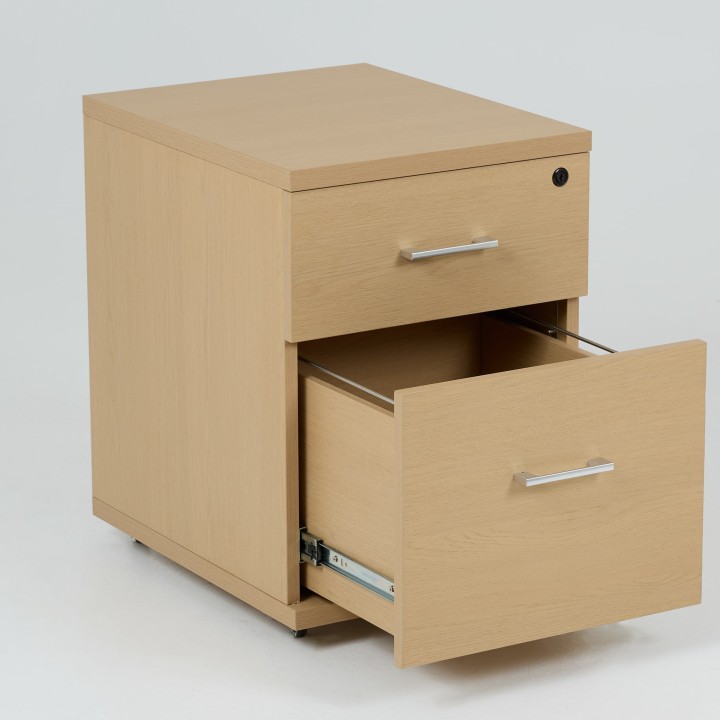 Caisson pour bureau à roulettes en bois 1 tiroir-Gosto