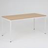 Table bureau modulable rectangulaire 4 Meet