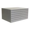Meuble pour plans A0 - 6 Tiroirs - L.130 x P.93 x H.64.80 cm