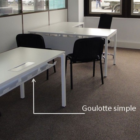 Goulotte range câble pour bureau