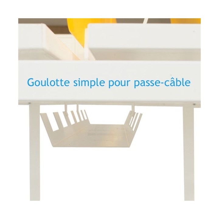 Goulotte range câble pour bureau