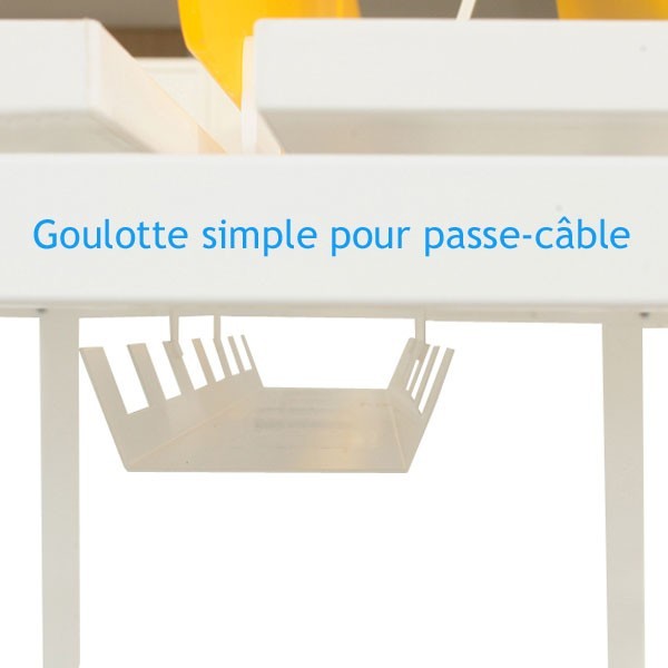 Goulotte range câble pour bureau