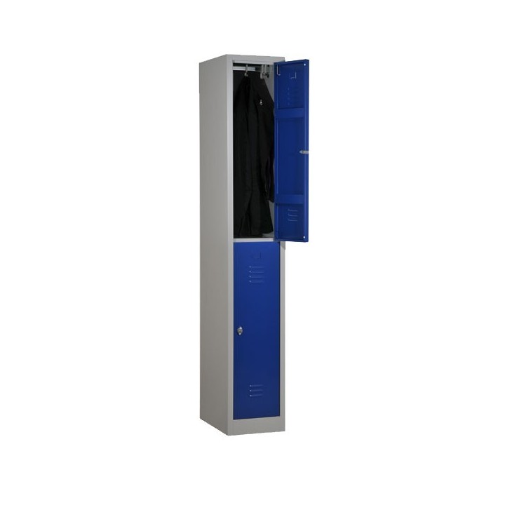 Vestiaire double métallique bi place 2 personnes monobloc | Gosto