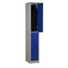 Vestiaire double bi place monobloc 2 cases porte de 40cm - h180