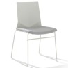 Chaise de bureau Hella avec galette pieds luge