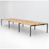 Bench de 6 bureaux pour open space - Gamme pure