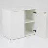 Armoire bout de bureau portes battantes H73xL80xP45 cm