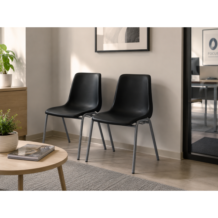 CHAISE COQUE BASALT