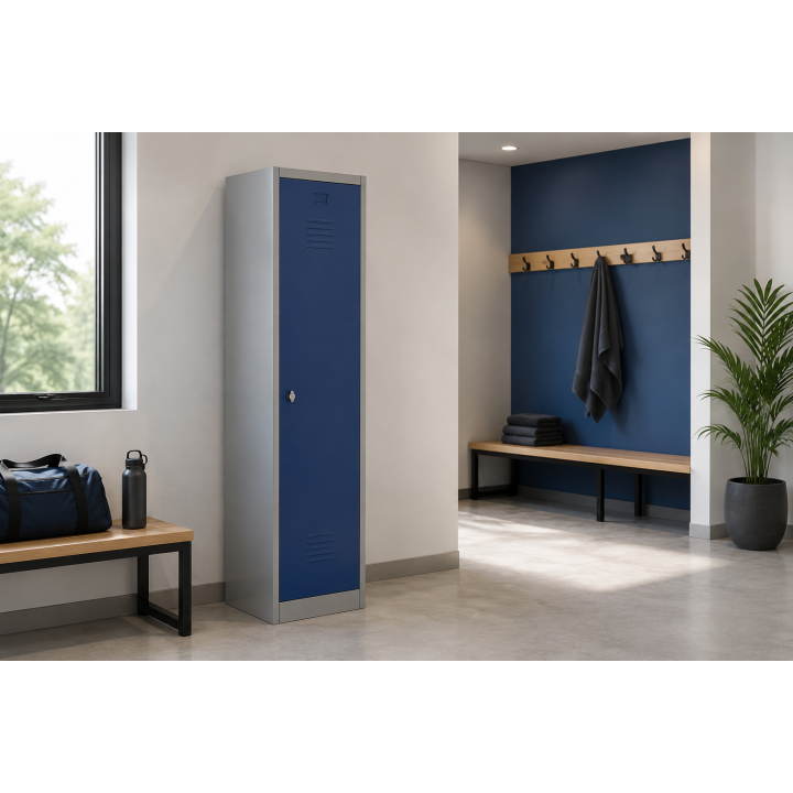 Vestiaire industrie salissante - monobloc - 1 case