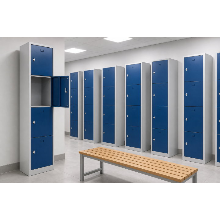 Vestiaire multicases monobloc 4 cases