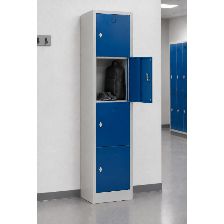 Vestiaire multicases monobloc 4 cases