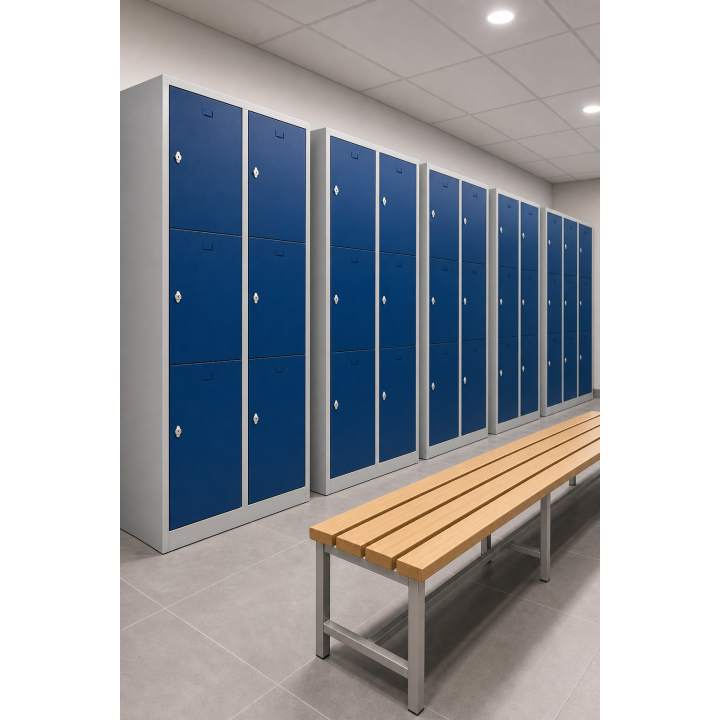 Vestiaire multicases monobloc 6 cases