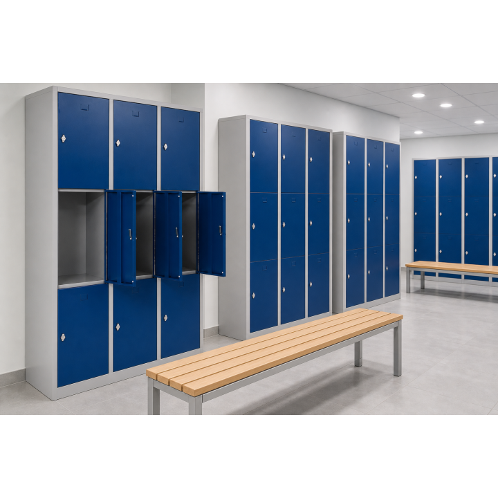 Vestiaire multicases monobloc 9 cases