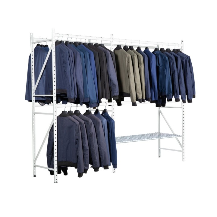 Rayonnage professionel vêtements pour aménager vos stocks ou magasins.