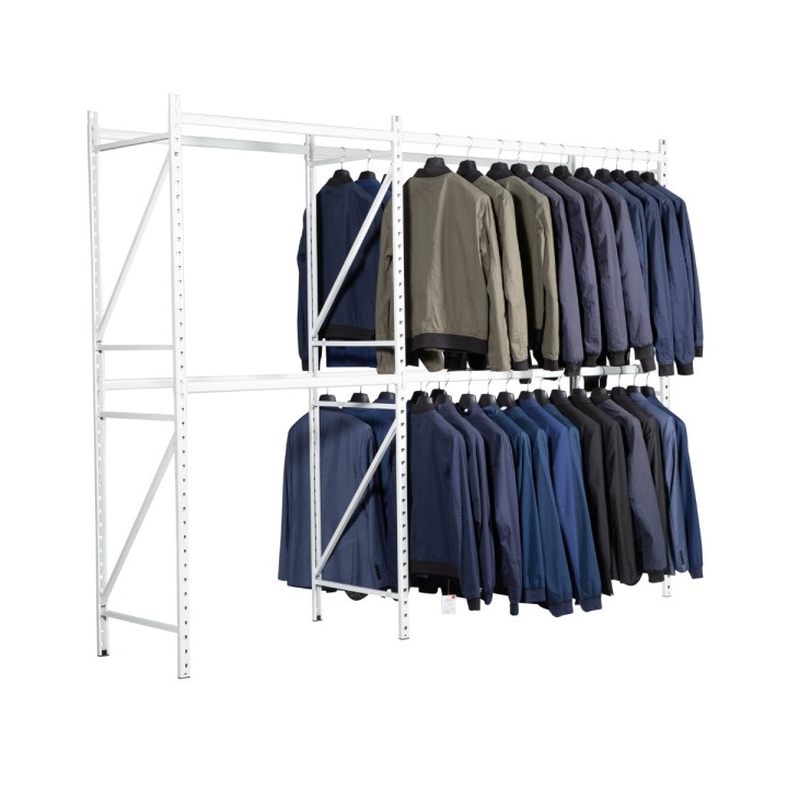 Rayonnage professionel vêtements pour aménager vos stocks ou magasins.