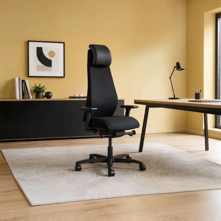 Fauteuil de bureau Cuir Oxford  haut dossier