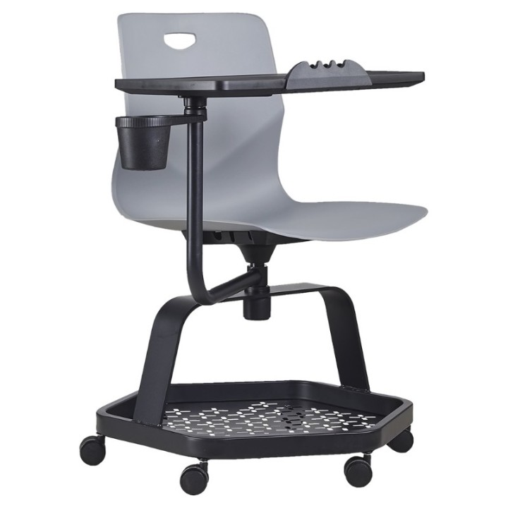 Chaise de formation TECSEAT grise - vue de 3/4