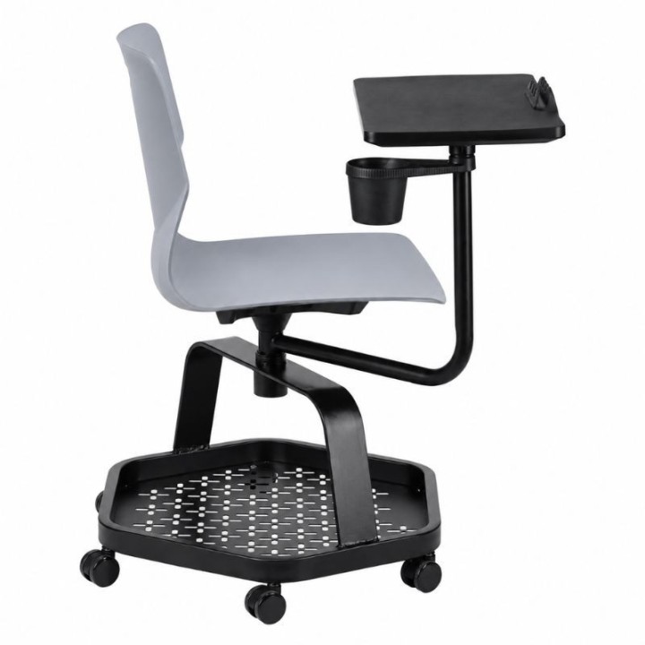 Chaise de formation TECSEAT grise - vue de profil