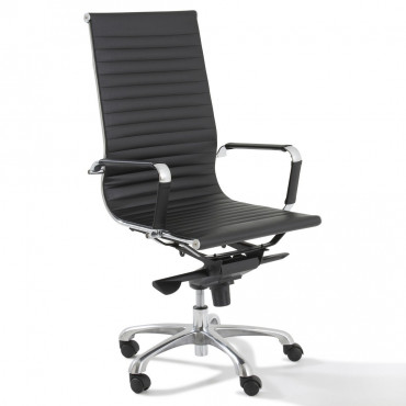 Fauteuil de bureau pivotant en cuir pleine fleur Glacier Peak