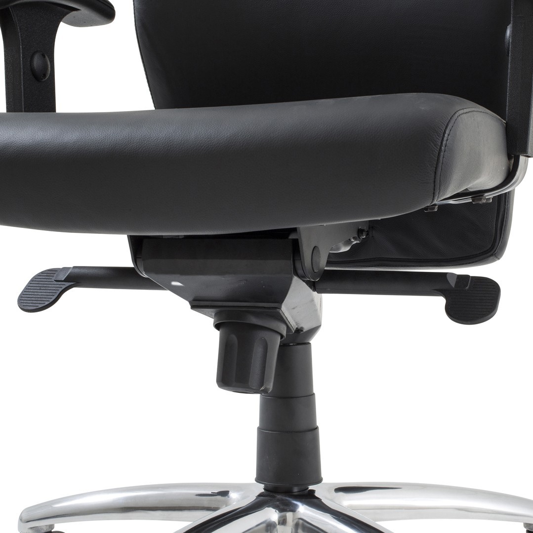 Fauteuil de bureau pivotant en cuir pleine fleur Glacier Peak