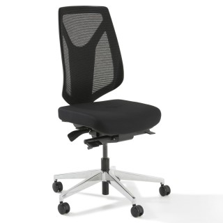 Fauteuil de bureau ergonomique Oxxy sans accoudoirs noir - vue générale