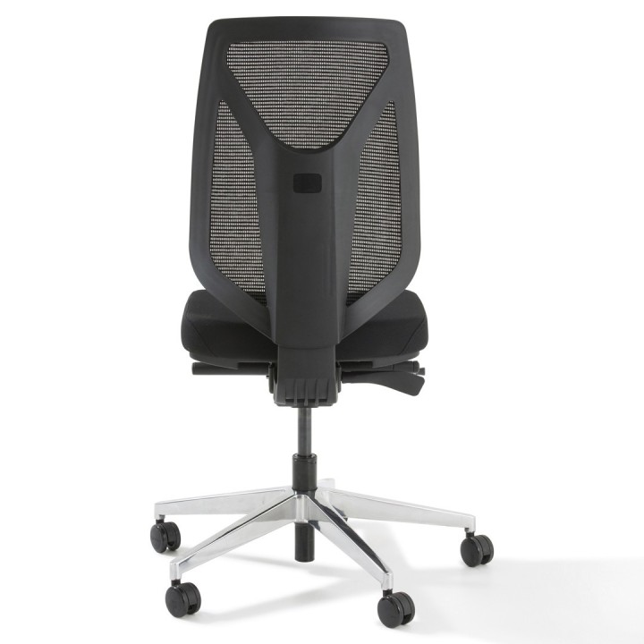 Fauteuil de bureau ergonomique Oxxy sans accoudoirs noir - vue de dos