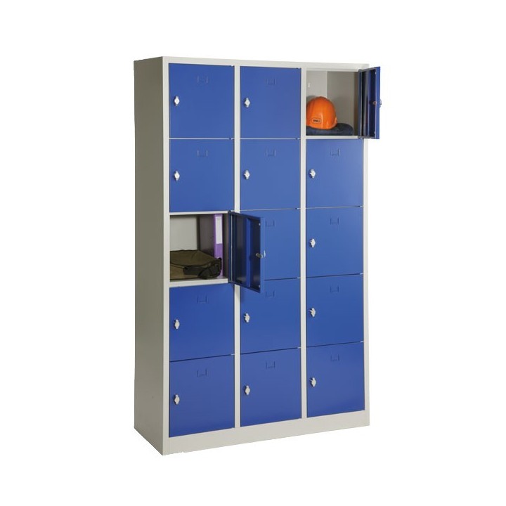 Casier vestiaire multicases 15 cases monobloc | Gosto