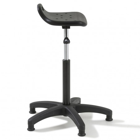 Siège technique SPRING - tabouret assis-debout - hauteur réglable jusqu'à  80 cm - noir Pas Cher