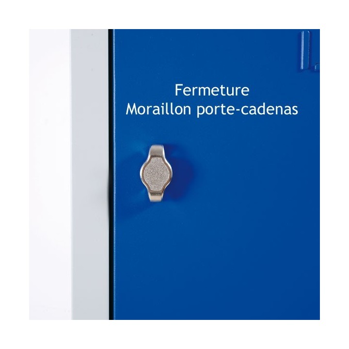 Vestiaire armoire metallique en L ou Z pour 4 personnes - Gosto